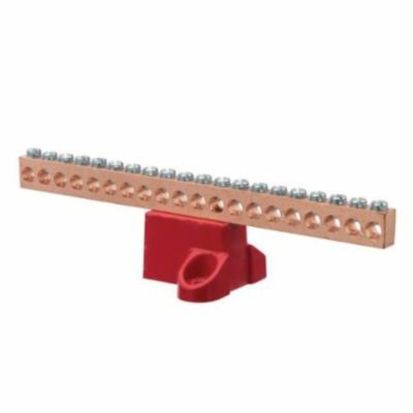 NSi GBC2-20 Ground Bar With High Strength Glass Filled Polyester Isolation Base, 8.04 in L x 1-3/4 in W x 2.31 in H, 600 VAC